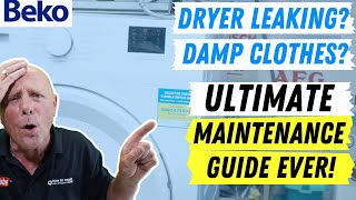 ULTIMATE Beko Condenser Tumble Dryer Maintenance Guide  Empty Water Tank Light Staying On or Leak [upl. by Aldercy152]