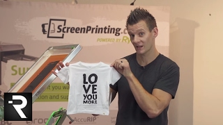 How To Screen Print on Infant Apparel  Screen Printing Onesies [upl. by Norse]