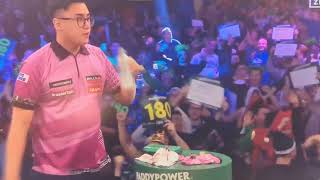 RustyJake Rodriguez Throws Darts Off Stage And Cameron Menzies Does This [upl. by Notsla]