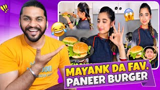 Angel Ne Bnaya Paneer Burger😂 [upl. by Buchalter]