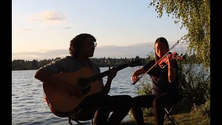 Angeles by Elliott Smith  violin and acoustic guitar instrumental cover [upl. by Niamart426]