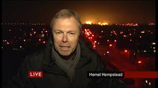 Buncefield Oil Depot Disaster  BBC One  6 O Clock News  11122005 [upl. by Jaime]