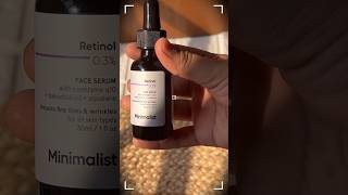 Antiaging Face Serum contains 03Retinol atifaslam minimalist antiaging glowup magic [upl. by Clyde]