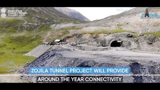 Zojila Tunnel  A Landmark Signature Project progressing at a fast pace  Nitin Gadkari [upl. by Samalla498]