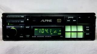 Vintage Alpine 7179 AM FM cassette car stereo 2 [upl. by Ahrens]