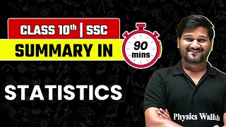 Statistics  Maths Summary  Class 10  Maharashtra SSC [upl. by Granniah]