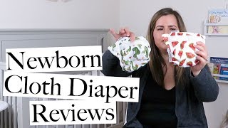 Newborn Cloth Diaper Reviews  AIO Covers Flats Fitteds amp Prefolds [upl. by Iggy]