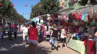 Blanes  Nuevo mercadillo semanal en el barrio La Plantera [upl. by Sivehc121]