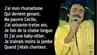 Michel Delpech  Quand jétais chanteur  Lyrics [upl. by Amling]