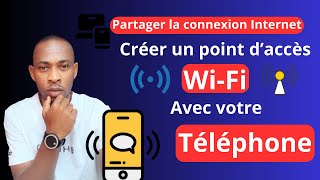 Partager la connexion internet de votre téléphone avec un ordinateur  créer un point daccès WiFi [upl. by Atinram649]