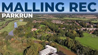 Malling Rec parkrun 13 4K Aerial [upl. by Yma]