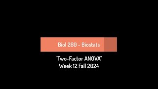 CSULB Biol 260 Fall 2024  Week 12 [upl. by Quartis]