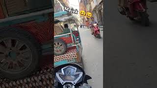 Majak funny hole bike ride 👉😆😆😆shortvideo love fani biker [upl. by Borlow]