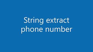 JavaScript How to extract phone number digits from a string [upl. by Nalloh419]