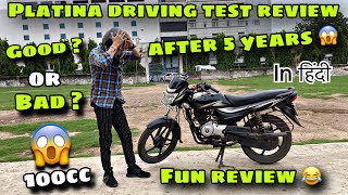 Bajaj Platina 100cc Bs4 Drive Detailed Review After Buying 5 Year’s 😱 Unbelievable Result 😨 [upl. by Schwab]