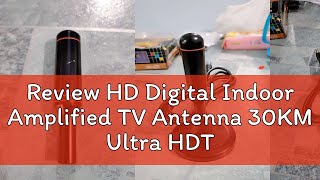 Review HD Digital Indoor Amplified TV Antenna 30KM Ultra HDTV With Amplifier VHFUHF Quick Response [upl. by Akiria650]