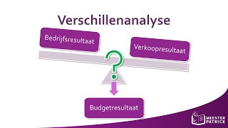 Verschillenanalyse  Bedrijfseconomie [upl. by Klein]