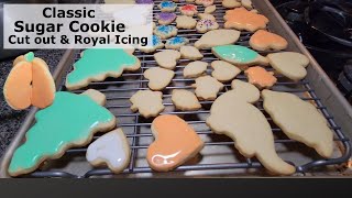 Classic Sugar Cookie Cut Outs amp Royal Icing Recipe Basic how to video cooking directions [upl. by Pucida969]