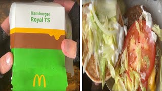 Hamburger Royal TS  McDonalds in 2024 Now even fresher juicier and simply yummy  JunkFoodHacker [upl. by Elmore]