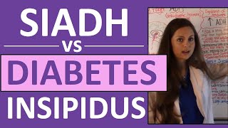 SIADH vs Diabetes Insipidus DI  Endocrine System Nursing NCLEX [upl. by Airun718]