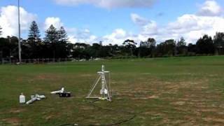 Servo Timer II water rocket test flights [upl. by Lleksah308]