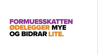 Formuesskatten ødelegger mye og bidrar lite [upl. by Andrel738]