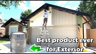 Painting Exterior House ┃Using Duration of Sherwin Williams [upl. by Icats290]