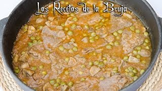 FRICANDÓ de TERNERA con SETAS🍄  Receta fácil tradicional y sabrosa [upl. by Anitel]