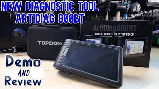 Topdon Artidiag 800BT Diagnostic tool Demo and Review on VW Scirocco 2021 Top Diagnostic tool [upl. by Leimad]