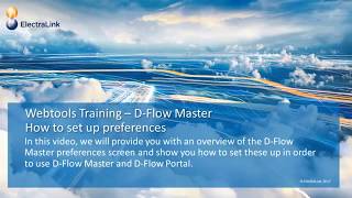 DTS Web Tools  D Flow Master How to set File Preferences [upl. by Adnuhsal733]