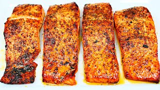 Best Ever Baked Salmon Recipe with Lemon Pepper Butter  Easy Salmon Recipe [upl. by Ecnirp]