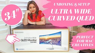 UNBOXING my Samsung Thunderbolt 3 Monitor  Macbook 2020 owners BFF Perfect for Designers  Gamers [upl. by Duax513]