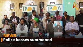 Police to record statements with IPOA [upl. by Ttessil]