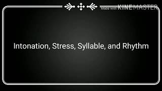 Intonation Syllable Stress and Rhythm Paralinguistic skills [upl. by Julissa]