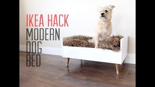 IKEA HACK  DIY Modern Dog Bed [upl. by Lletram]