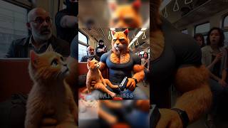 🚂🐱Muscular Cat amp Kitten Heroic Train Rescue🔫🌊 [upl. by Nileek]