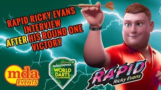 Rapid Ricky Evans Post Match Interview BACKSTAGE [upl. by Akema]