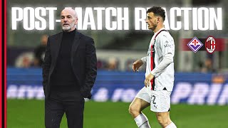 Coach Pioli and Alessandro Florenzi  Postmatch reactions  VeronaMilan [upl. by Eetnwahs875]