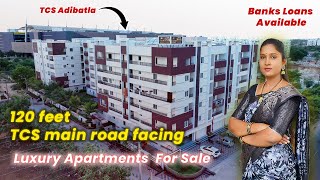 Flats For Sale In Adibatla Flats Behind TCS Adibatla 120 Feet TCS Main Road Facing Flats For Sale [upl. by Berk756]