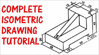 Complete Isometric Drawing Tutorial Draw Isometric Diagram Like a Pro Learn Orthographic Drawing [upl. by Hodgkinson]