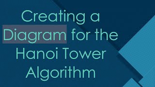 Creating a Diagram for the Hanoi Tower Algorithm [upl. by Evot]