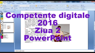 Competente Digitale 2016  Ziua 2  Subiectul IV  PowerPoint [upl. by Ylhsa]