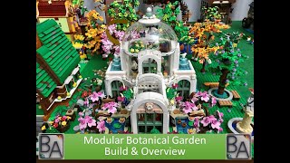 LEGO MOC  Modular Botanical Garden Build amp Overview [upl. by Nivar]