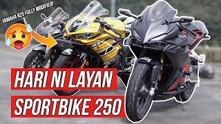 SEMBANG SANTAI RIDE TAK SANTAI  HONDA CBR250RR VS YAMAHA R25 VS YAMAHA R3 320CC [upl. by Ayalat]