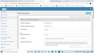 Sipia alterar denúncia [upl. by Alcinia]