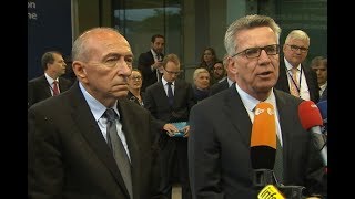 Treffen der Justiz und Innenminister der EU in Luxemburg [upl. by Dana]