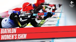 Biathlon  Womens 15km  Full Replay  Beijing2022 [upl. by Wasserman]