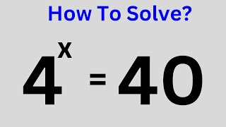 A Nice Math Problem 4x40  X [upl. by Murat]