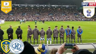 Leeds United Elland Road paying its respects quotWe Will Remember Themquot leedsunited football lufc [upl. by Arahat]