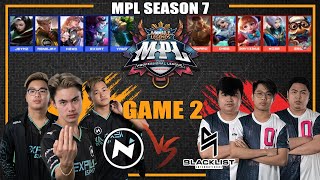 DIGGIE STRAT NO MORE  NXP vs BLACKLIST GAME 2  MPL PH Season 7 [upl. by Akerboom]